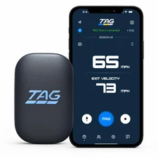 TAG One Sports Radar (120 Ft Range) – AI-Powered Radar Speed Gun with Real-Ti...