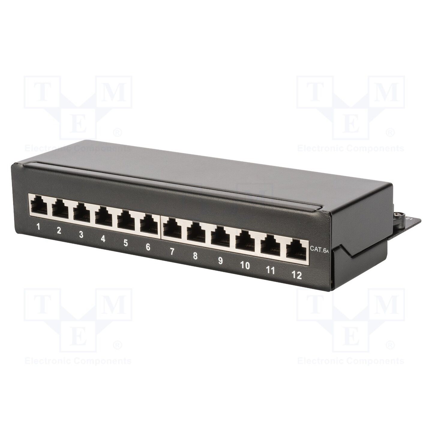 Digitus Nero Dn-91612Sd-Ea 12 Porte Patchbox Di Rete Cat 6A 1 U (Ral 9005) Pronto Alluso - Immagine 2