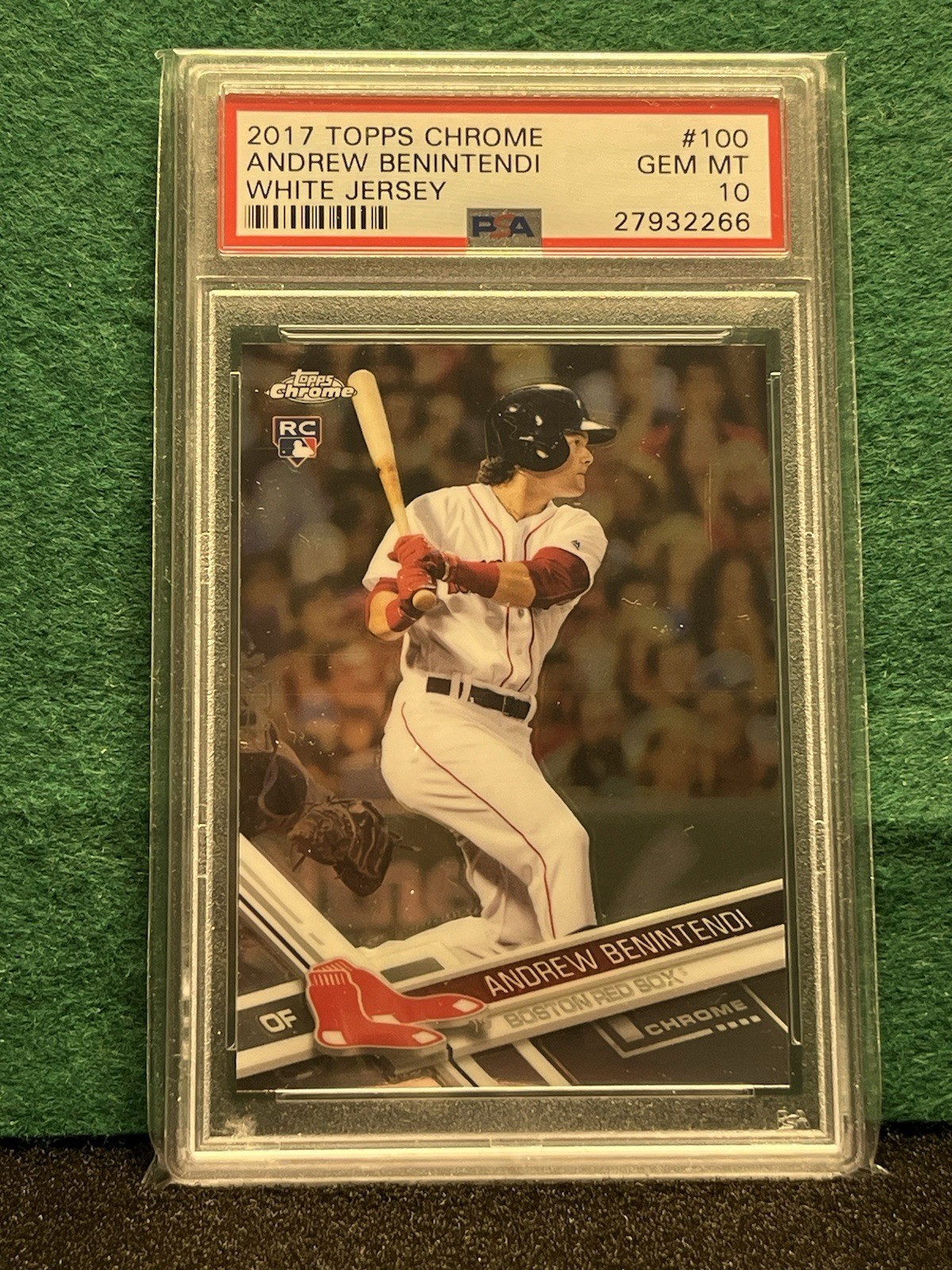 Andrew Benintendi 2017 Topps Chrome #100 (RC) PSA 10 Gem Mint
