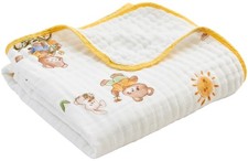 Luxury Muslin Baby Blanket, Cozy Swaddle, 6-Layer Cotton Receiving Blanket fo...