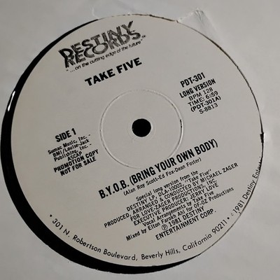 Take Five   B.Y.O.B. (Bring Your Own Body) 12'' FUNK DISCO VG 1981 VINYL RECORD