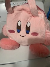Pink Plush Kirby Purse Adorable Nintendo Soft...