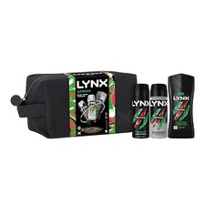 Lynx Africa Washbag Trio Kit Body Spray, Body Wash Antiperspirant, FREE POST