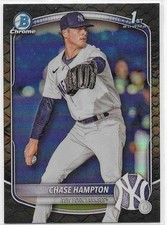 2025 Bowman Chrome Prospect 1st RC Reptilian Refractor Chase Hampton Yankees P