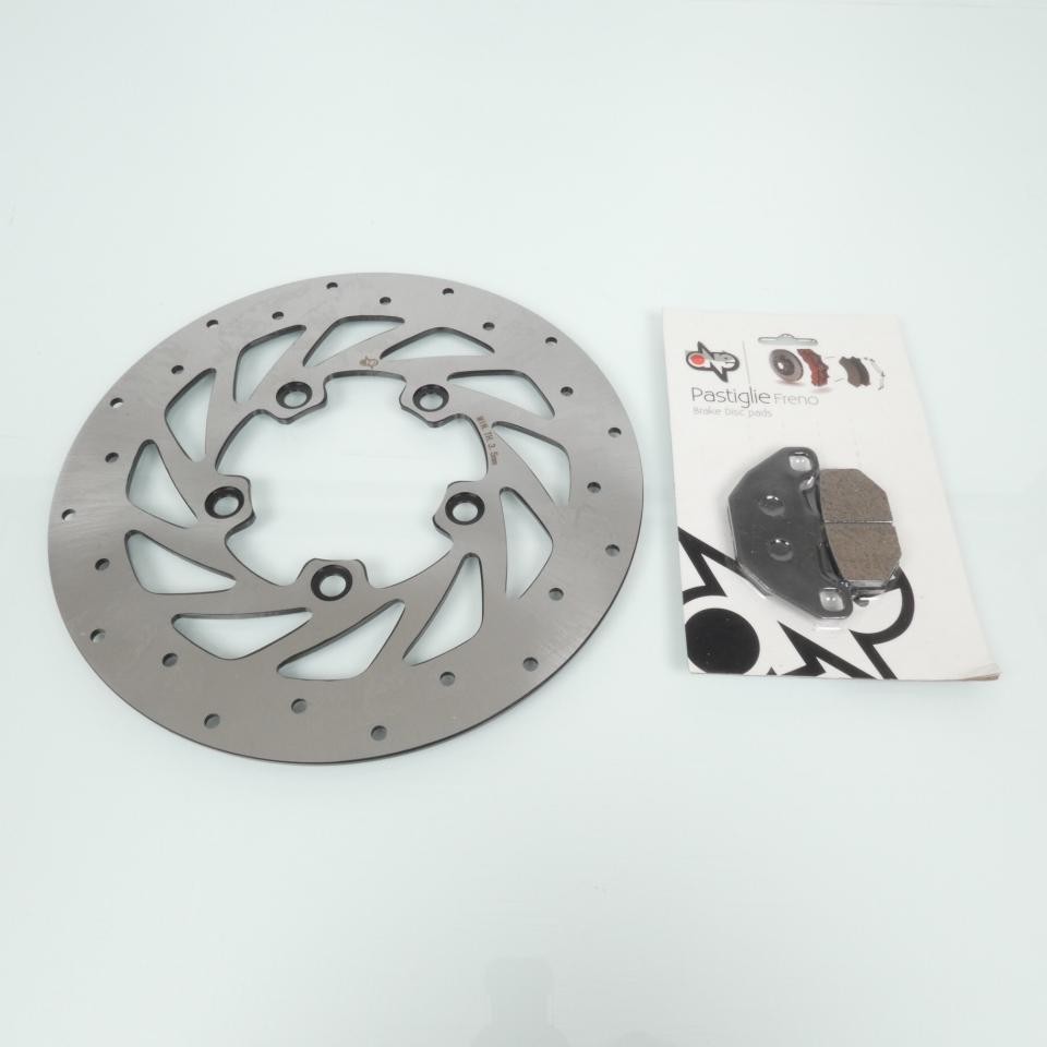 Disque de frein avant One 180mm avec plaquettes organiques pour scooter Kymco People S 4T