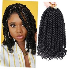 12 Inch Crochet Braids Senegalese Twist Crochet Hair For 12 Inch Pack of 6 1B