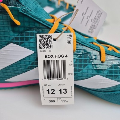 NEW Adidas Box Hog 4 Boxing Shoes JR5382 Size 9 Pure Teal adidas Box Hog 4 Sneakers - Green | Free Shipping with adiClub main image 4