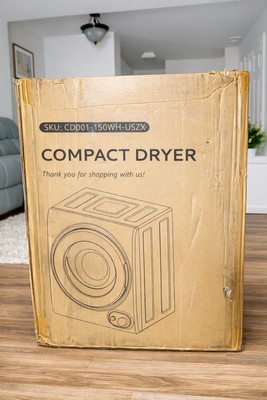 1.6 Cu Ft Clothes Dryer Mini Electric Portable Compact Vented Drying Machine New
