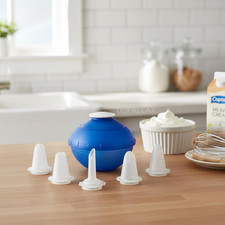 TUPPERWARE D60 MOZART BLAU DRESSIERKUGEL TORTENSÜRITZE SAHNE