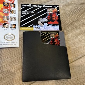 Romance of the Three Kingdoms Nintendo NES CIB Complete In Box Poster Manual 