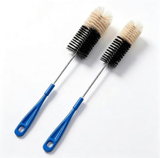 2 Pack 17 Inch Long Handle Bottle Brush, Narrow Neck Bottle Cleaner Brush with 2