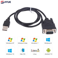 USB RS232 to DB 9-Pin Male Cable Adapter Converter Supports Win 7 8 10 Pro Syste