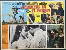 ROBERT REDFORD BAREFOOT IN THE PARK JANE FONDA LOBBY CARD UNUSED 1967