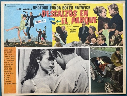 ROBERT REDFORD BAREFOOT IN THE PARK JANE FONDA LOBBY CARD UNUSED 1967