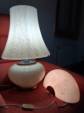 Lampada da tavolo F. Fabbian in vetro murano vintage + applique stessa marca/mod