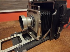 Graflex Crown Graphic 6x9 Black Folding Camera with Flashes, Filters, Case