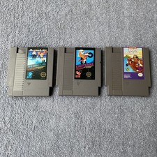 Nintendo NES Lot of 3 Games - Pro Wrestling ExciteBike Mickey Mousecapade - OEM