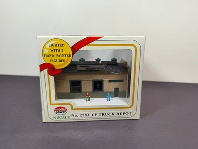 Model Power 2583 CF TRUCK DEPOT N Scale Train Built Up Building Plastic