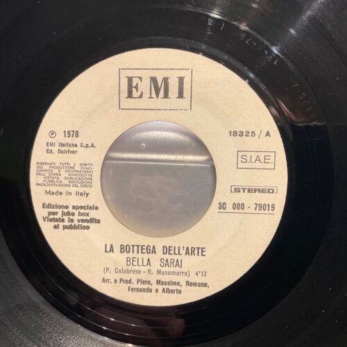 KATE BUSH 7” WUTHERING HEIGHTS 1978 RARE ITALIAN PROMO EMI 18325 - Picture 3 of 3