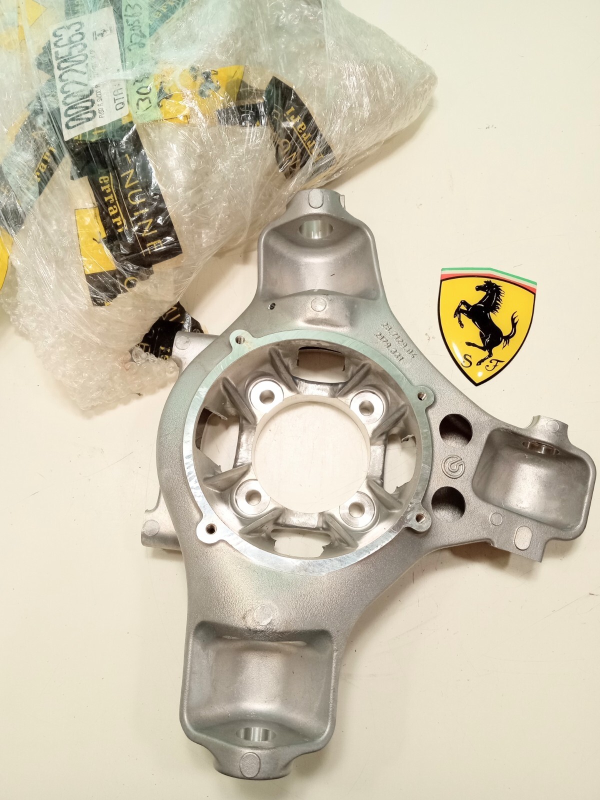 Ferrari 430 Wheel Bearing Steering Spindle Knuckle Upright Hub_LH_220563_Front
