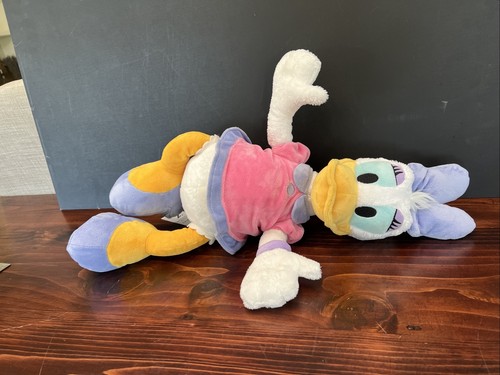 Peluche de peluche Daisy Duck Disney Store Minnie Bowtique rosa púrpura cola de caballo - Imagen 7 de 10