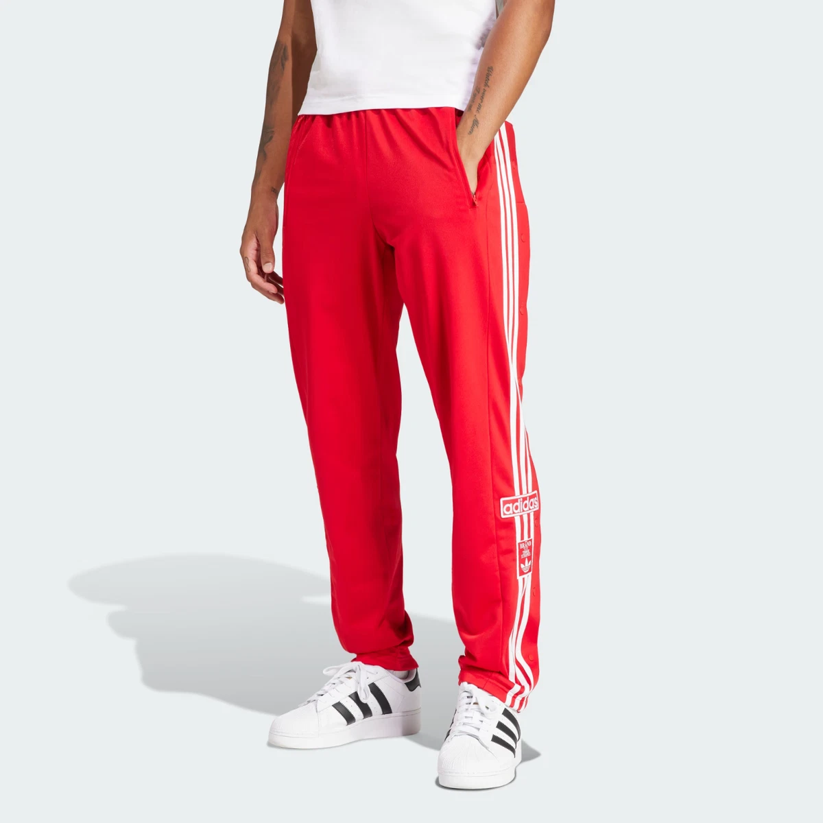 adidas Originals Men's Adicolor Classics Adibreak Tracksuit Bottoms Red