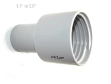Carpet Cleaning 2" to 1.5" Hose wand reducer cuff