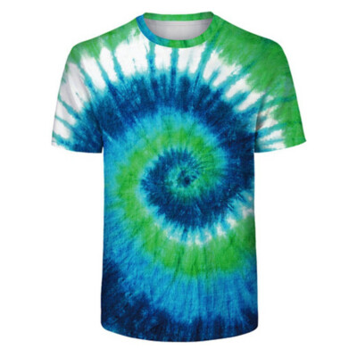 COLORTONE Unisex Batik T-Shirt Swirl Flower Power Hippie Tie-Dye Rainbow S-2XL 