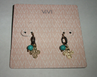 BRAND NEW WITH TAG, VIVI LONG CHAIN NECKLACE EARRING SET 12509