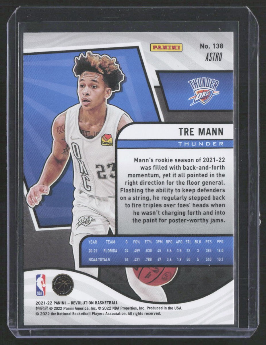 Man LIVETOUR 2021　Mania 2021-22 Panini Revolution #138 Tre Mann Astro | eBay
