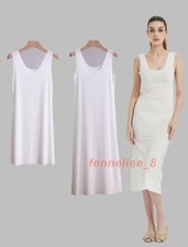 Womans Full Slips Under Dress Slip Anti-Static Summer Tank Mini/Midi Dress S-5XL