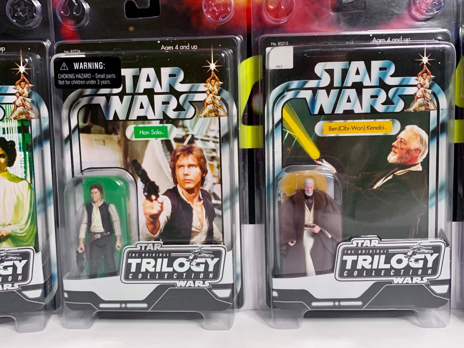 Star Wars OTC Saga Vintage cards ANH LOT of 6 MOC Luke,Leia,Han