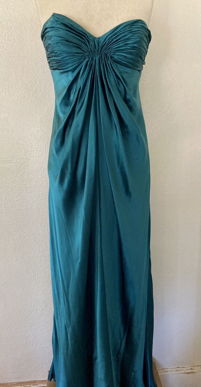 LAUNDRY by Design Gorgeous Teal Strapless Evening… - image 2