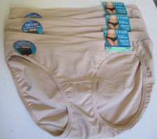 3 Vanity Fair beyond Comfort Bikini Style 18291 Size 8 Nude