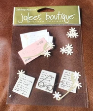 JOLEE'S 3D Dimensional Stickers AIR MAIL LETTER WRITING FREE SHIPPING! *