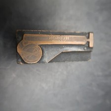 Vintage Letterpress Printing Block "Hudson Vapor" Sprayer Advertising