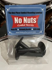 Cymbal Sleeve - No Nuts Flexible Cymbal Sleeves 3-PK (BLACK)