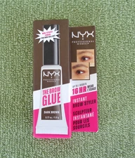 NYX Professional Makeup- Dark Brown 16 Hour Wear Brow Glue- NIB