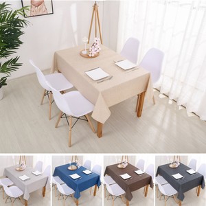 Rechteckig Baumwolle Leinen Tischdecke Hochzeit Party Bankett Esszimmer Deko Ebay
