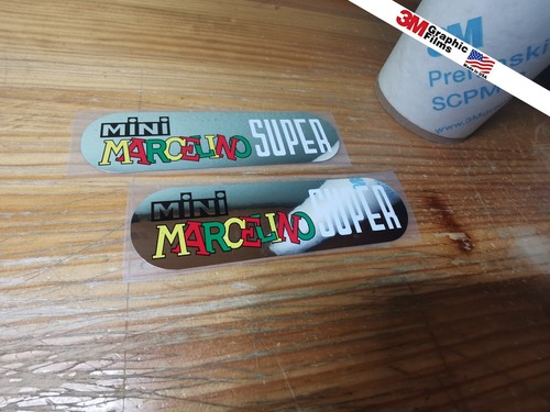 Mini Marcelino Super Ducati 70s decals X2 adesivi autocollants ステッ - Foto 2 di 5