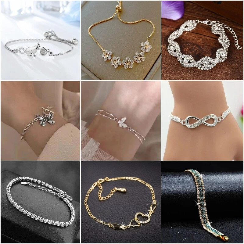 Chain Beads Design Ladies Silver Bracelet | Anklet Pair – PeelOrange.com