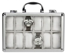 SAFE 265-2 Uhrenkoffer, innen weiß f. 12 Uhren