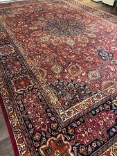 Stunning Fine Vintage Handmade Palace Size Oriental Rug, Medallion Design, 11x16