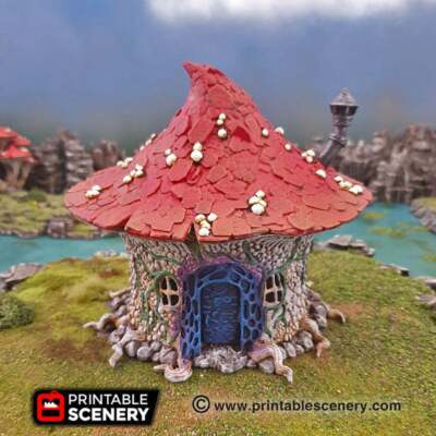 Goblin Mushroom Hovel - 15mm 28mm 32mm Clorehaven and the Goblin Grotto Wargamin