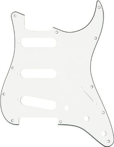 AXL Model PG-362-WH 3-Pickup Single Coil Guitar Pickguard,  White