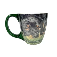 Gentle Giant Rottweiler Coffee Cup Mug with saying by Lang 2009 & Sueellen Ross
