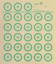 USBR - US Bench Rest Target (18 Pack) 50 Yard Tagboard, Green 14"x16" SHIPS FREE
