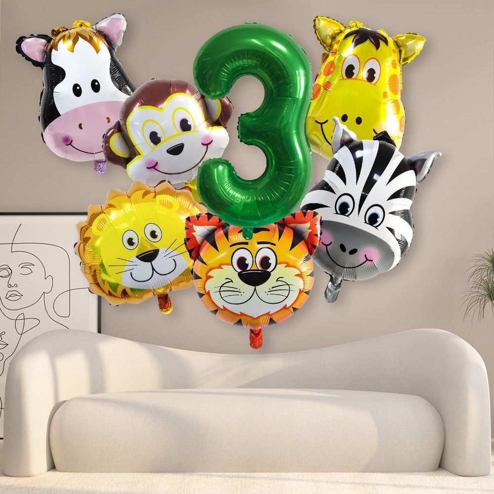 Tiger DschungelSafariTier ballons Löwe GeburtstagsPartyZubehör