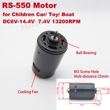 DC6V-18V 12V 7.4V High Speed Large Torque RS-550 Electric Motor DIY Toy Car Boat