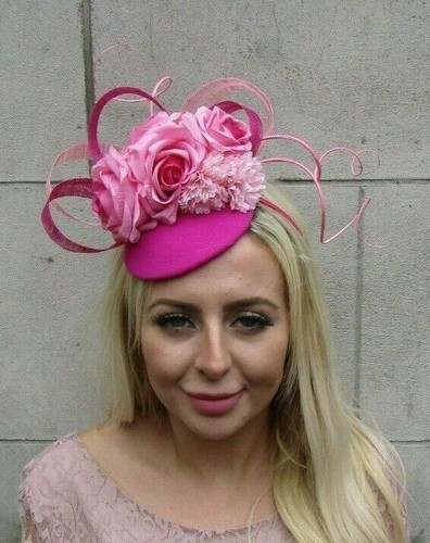 Raspberry Pink Fascinator Hot Pink 